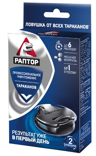 Ловушка от тараканов РАПТОР УВР 1 шт