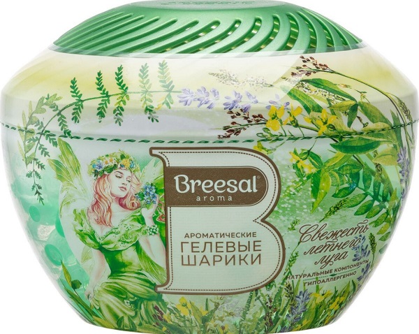 Гелевые шарики ароматические Breesal Свежесть летнего луга 215г