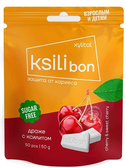 Драже Drops Ksilibon Черешня Вишня 50гр