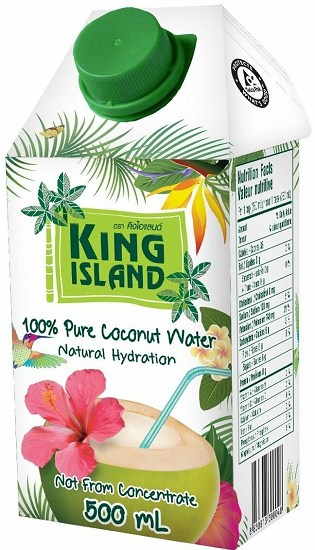 Кокосовая вода King island 500мл без сахара