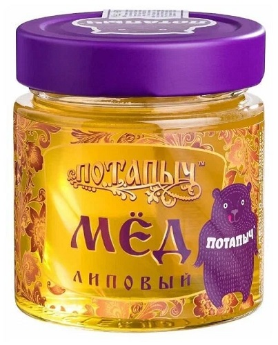 Потапыч Мёд Липовый 250г ст.банка 