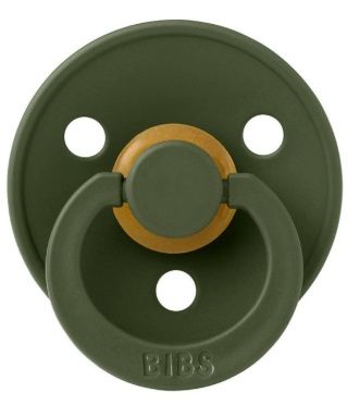 Пустышка латексная 0м+ Bibs Colour Hunter Green арт.100218