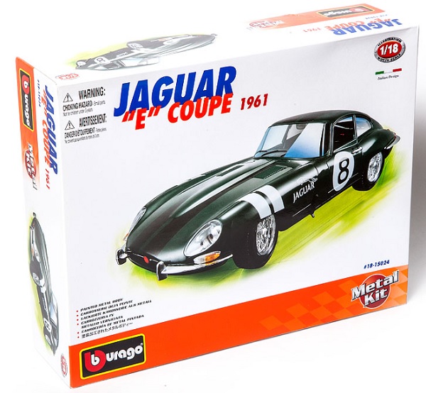 Собери модель авто Jaguar E Coupe (1961) 1:18
