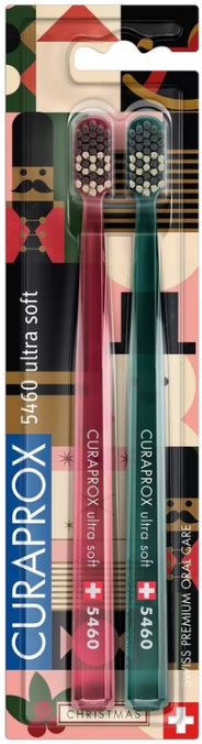 Набор зубных щеток CURAPROX Ultrasoft d 0,1мм Duo Christmas 2023 2шт