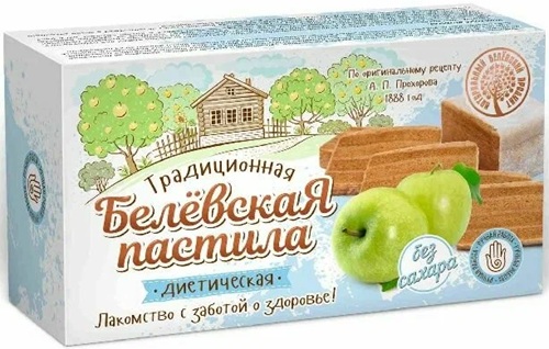 Белёвская Пастила Диетическая без сахара 100г Белёвский продукт
