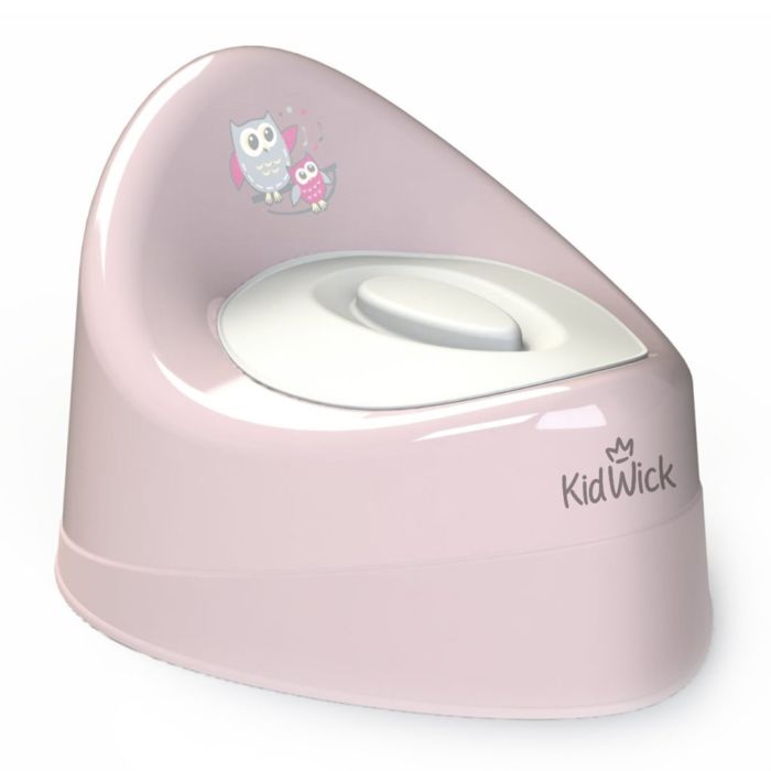 Горшок KIDWICK Ракушка арт.K0030202 Розовый с Белой крышкой