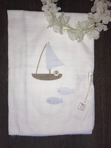Одеяло детское Муслиновое BİBABY Sali 85*85см 1шт арт.64332