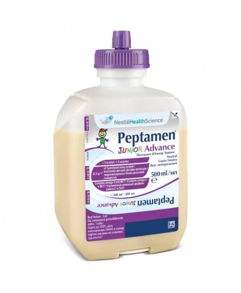Nestle HealthScience Peptamen Junior Advance 500мл Диетическое лечебное питание для детей с 1 года 
