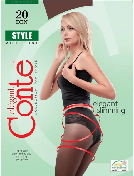 CONTE Колготки 20 den Elegant Style Nero 3