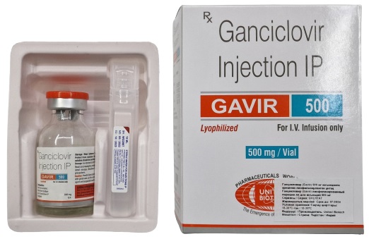 Гавир порошок 500 мг №1 фл + растворитель ( ганцикловир ) / GAVIR