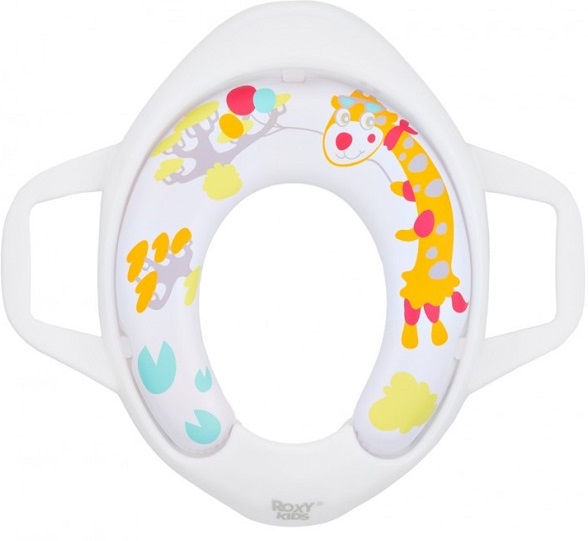 Насадка на унитаз с ручками ROXY KIDS Жираф арт.RTS-622-12