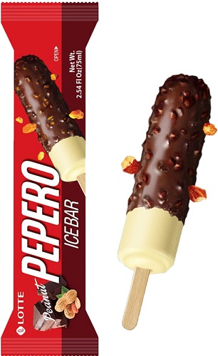 Мороженое Корейское Пеперо Эскимо с Арахисом 75г