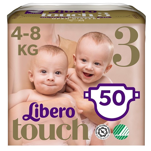 Подгузники для детей LIBERO Touch №3 (4-8кг) 50шт