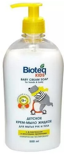 Жидкое крем-мыло Bioteq Kids с Ромашкой и Календулой 500 мл