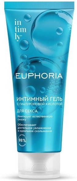 Гель интимный для секса с гиалуроновой кислотой INTIMLY Euphoria 75мл смазка