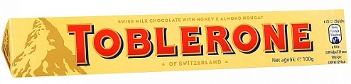 Шоколад Toblerone Молочный с медово-миндальной нугой 100 г