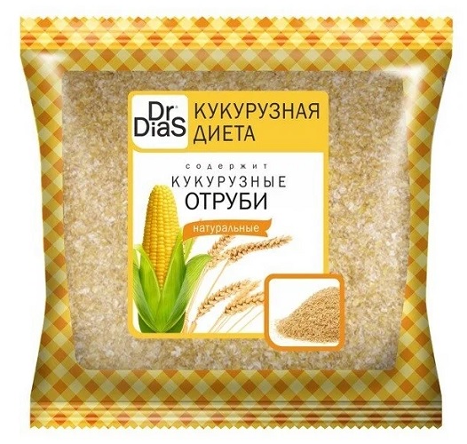 Dr.DiaS Кукурузная диета Кукурузные отруби Натуральные 180г