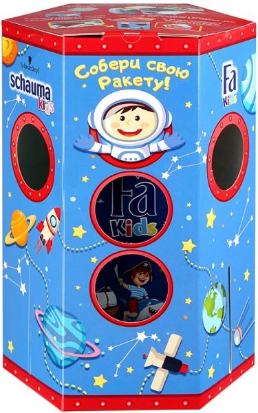 Shauma Kids детский шампунь и гель для мальчиков Ракета 350 мл