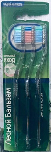 Зубная щетка ЛЕСНОЙ БАЛЬЗАМ Комплексный уход Medium 3шт