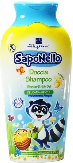 Шампунь и гель для душа детский SapoNello Банан 250 мл