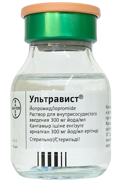 Ультравист раствор 300 г 50 мл №1 фл. ( йопромид ) для внутрисосудистого введения