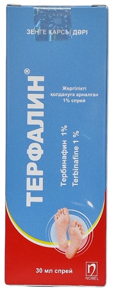 Терфалин спрей 1% 30 мл ( тербинафин ) Нобел