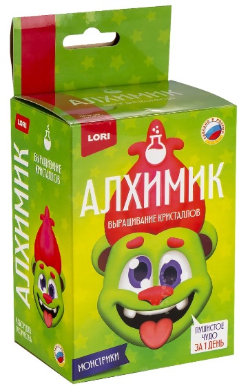 Набор для выращивания кристаллов Алхимик LORI монстрик Зеленый