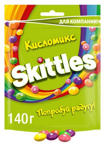 SKITTLES Драже Кисломикс 140 гр