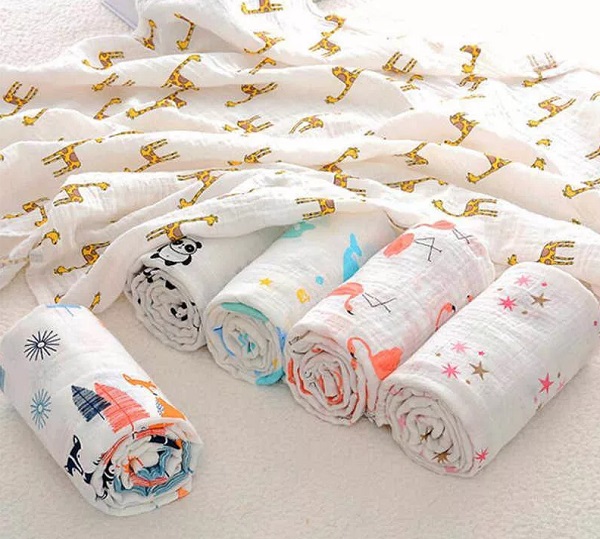 Пеленка детская Муслиновая BABYPELENKI 120*120 Индийские краски