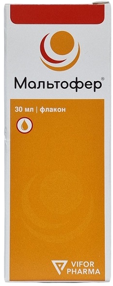 Мальтофер капли 30 мл ( железа гидроксид (III) полимальтозат )