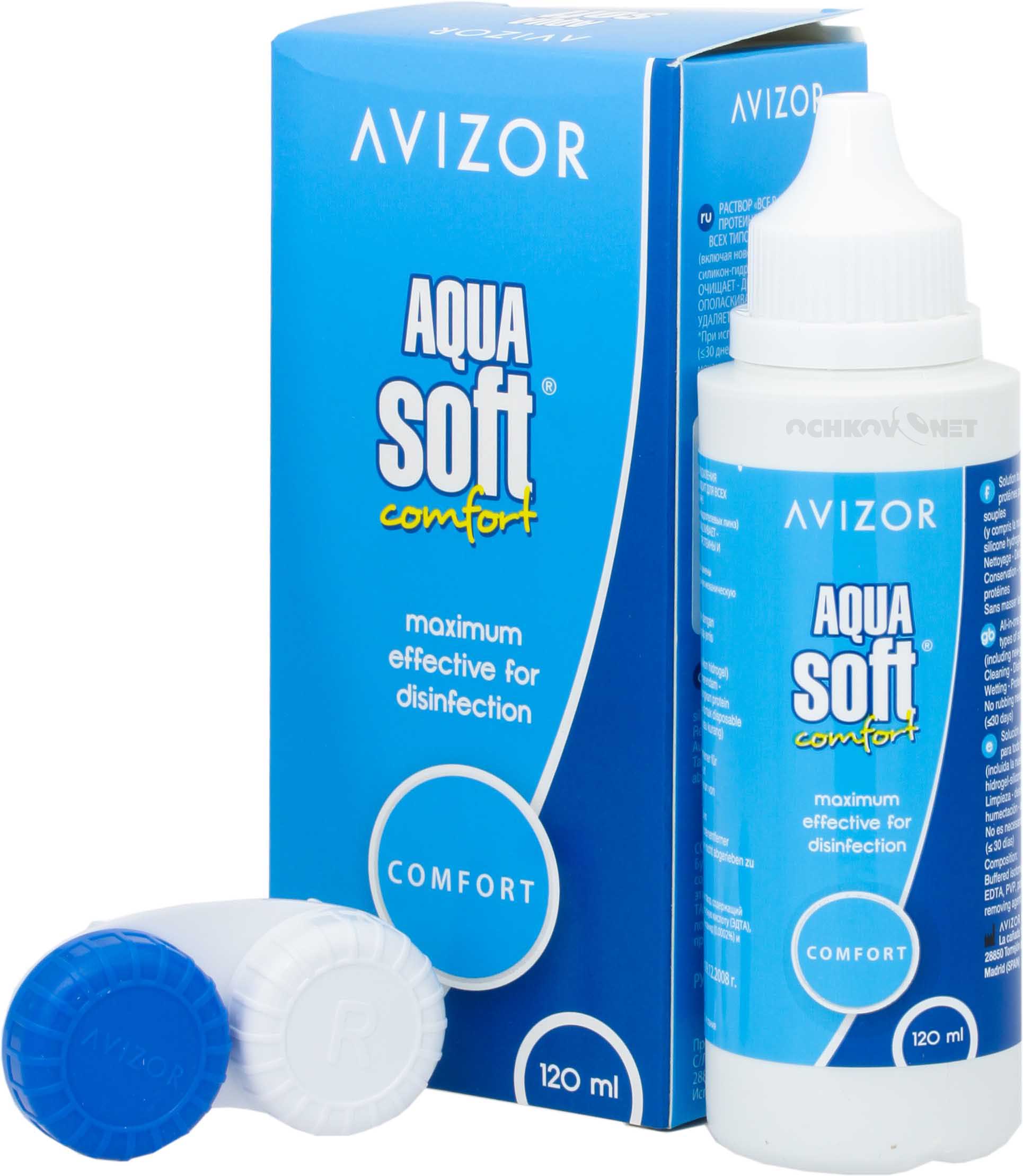 Раствор для линз AVIZOR Aqua Soft 120мл Аква Софт #@ авизор