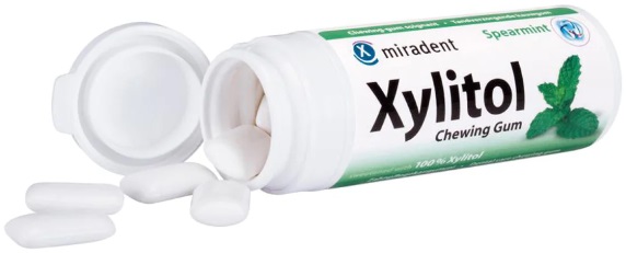 XYLITOL CHEWING GUM Spearmint Жевательная резинка с ксилитом Мята (30шт.) 30гр.