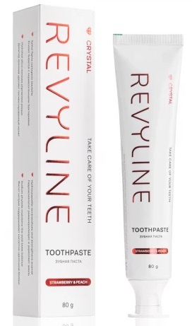 Зубная паста REVYLINE Crystal Клубника и Персик 80г (9094)