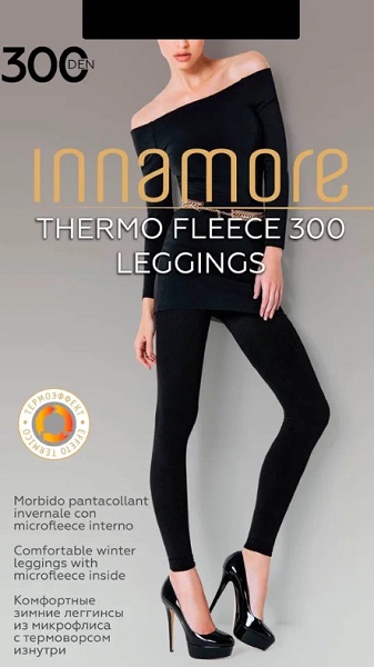 Innamore леггинсы Thermo Fleece 300 Den Nero 2