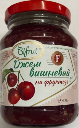 Bifrut Джем Вишня на фруктозе 280г Бифрут
