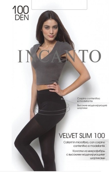 INCANTO коглготки Velvet Slim 100 Den Nero 3