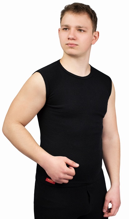 Термобелье ROYAL Angora 1579 раз.XXL Black Майка из ангоры