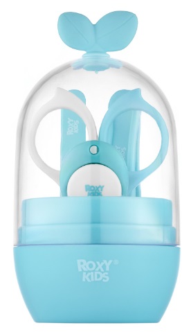 Маникюрный набор Листик ROXY KIDS голубой с белым арт.RPS-003-B
