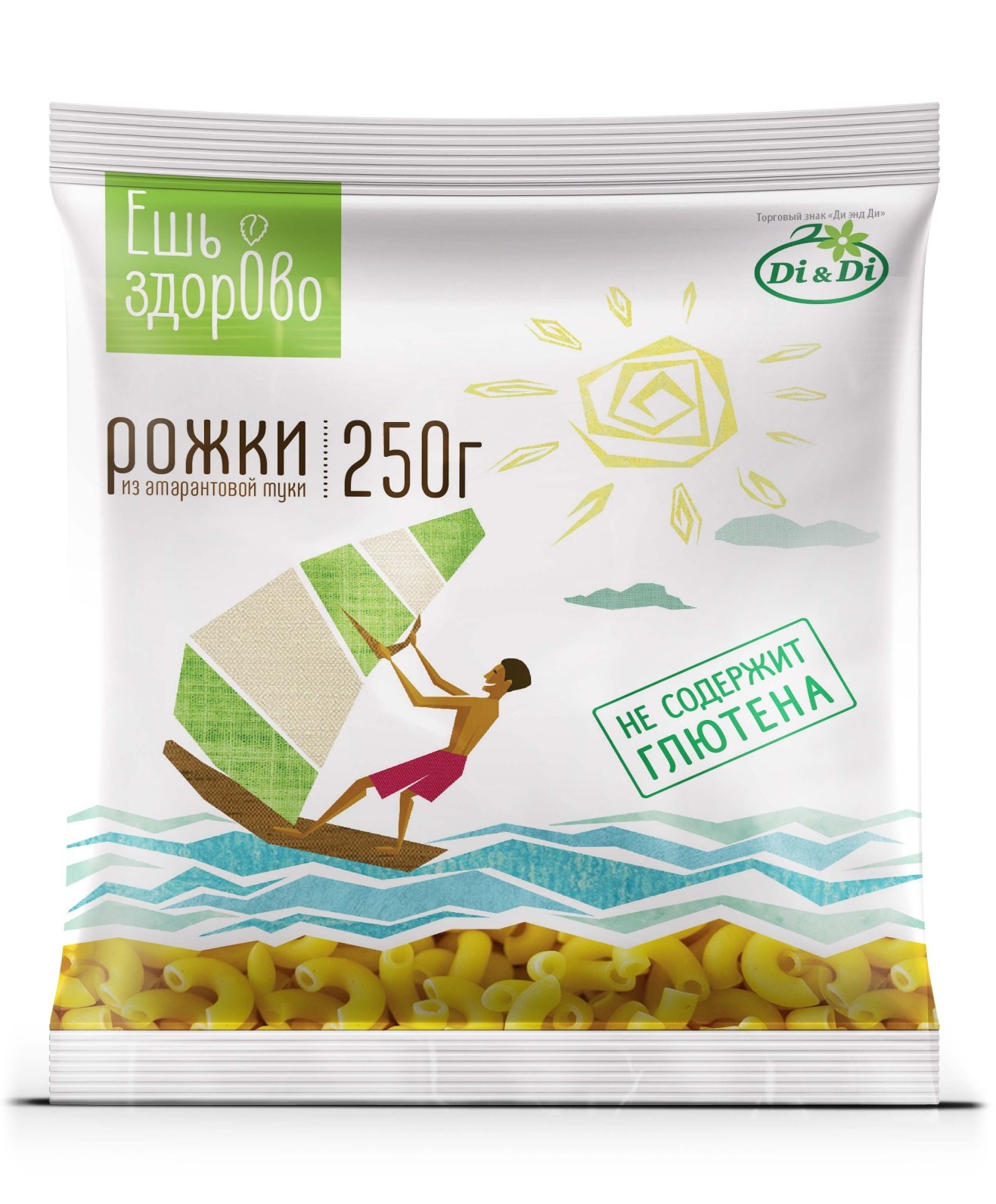 Di&Di  Ешь ЗдорОво Ракушки  из амарантовой муки без глютена  250г
