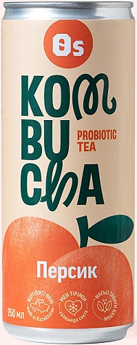 Ос Комбуча Персик 250мл ж/б  &