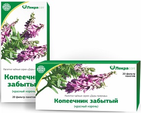 Лекрасэт Копеечник забытый фито-чай №20пак. красный корень