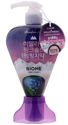 Зубная паста Bamboo Salt Himalaya Pinksalt Pumping Biome 285гр