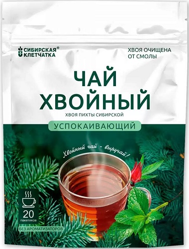 Сибирская Клетчатка Хвойный чай Успокаивающий 3г №20пак