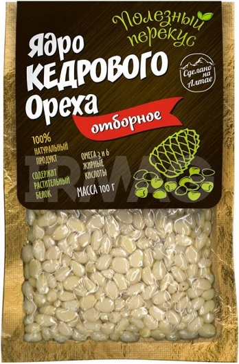 Ядро Кедрового ореха отборное 100г Актру