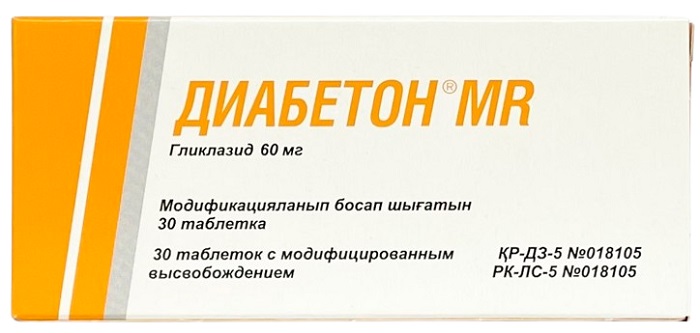 Диабетон MR табл. 60 мг №30 ( гликлазид ) (Упаковка)