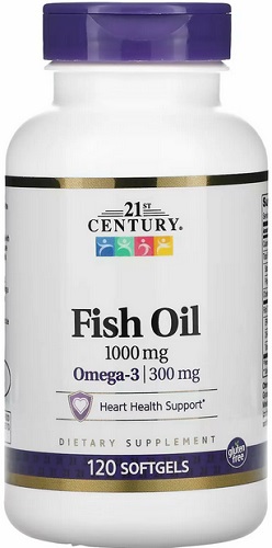 21 Century Рыбий жир 1000мг №120капс  &
