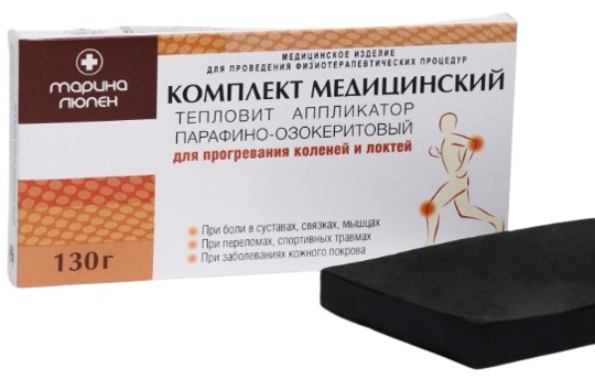ТЕПЛОВИТ Аппликатор парафино-озокеритовый для прогревания коленей и локтей 130г