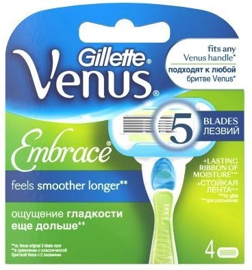 Кассеты сменные GILLETTE Venus Embrace Extra Smooth ( 4 шт ) 80701004