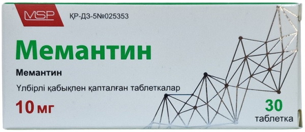 Мемантин табл. 10 мг №30 Synthon Hispania, Испания (Упаковка)