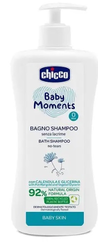 Шампунь пена для тела и волос CHICCO Baby Moments без слез 500 мл